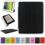 BESDATA® Apple iPad Smart Housse de protection en polyuréthane pour iPad 2/3/4 - Noir - PT2600